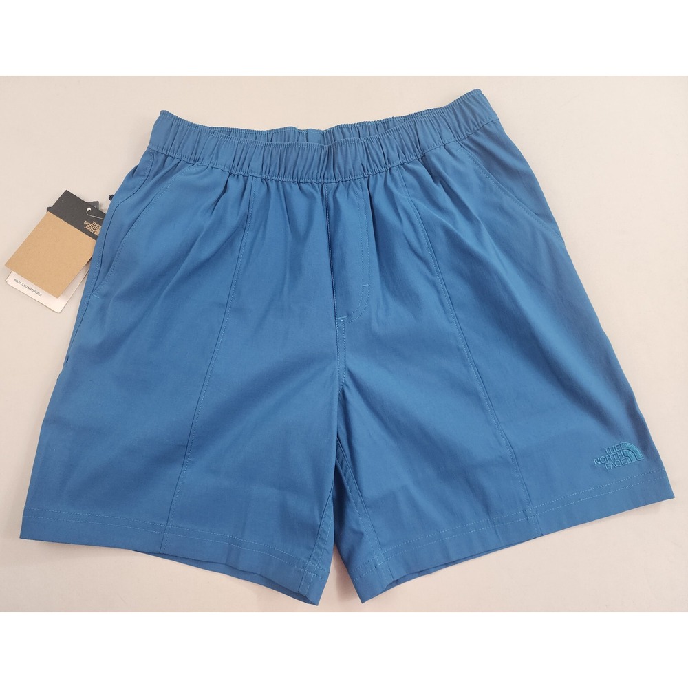 The North Face Mens Class V Pull-On Shorts Banff Blue Small NF0A5A5X Relaxed Fit